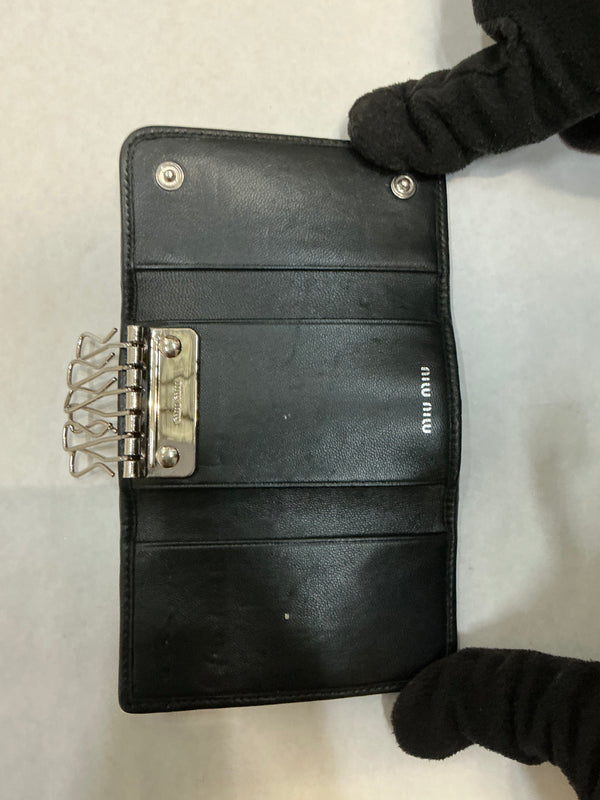 Miu Miu leather key holder wallet