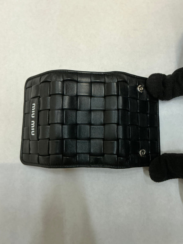 Miu Miu leather key holder wallet