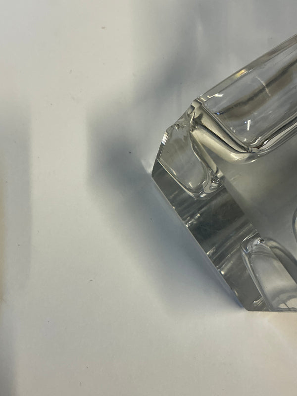 Pair of 1930s glass candle holders