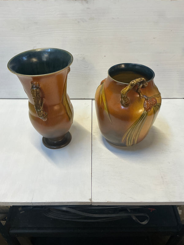 1930’s Roseville Pinecone short vase