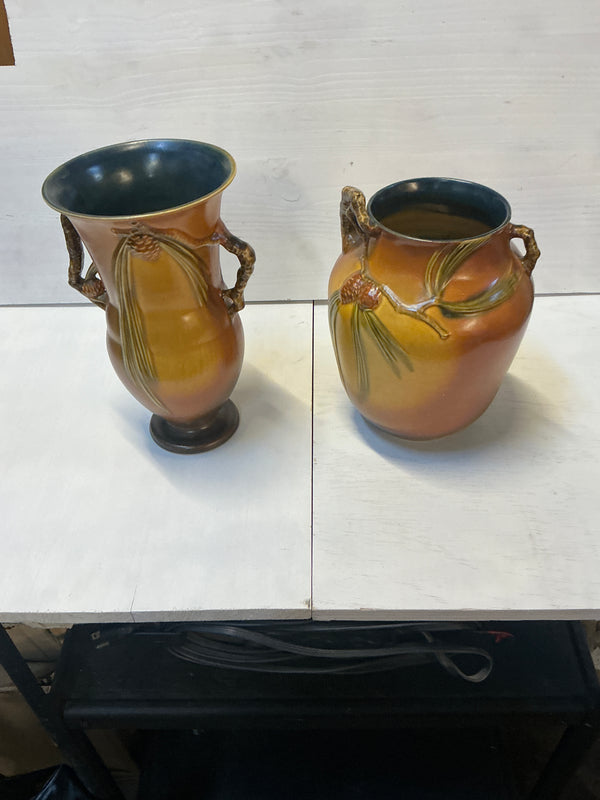 1930’s Roseville Pinecone short vase