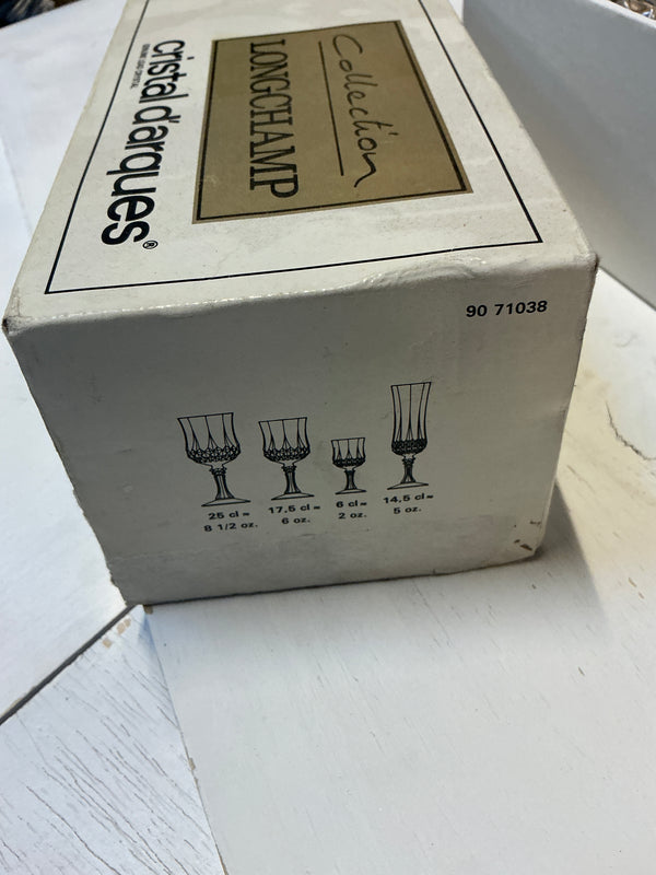 Four Cristal d’Arques double old fashion glasses