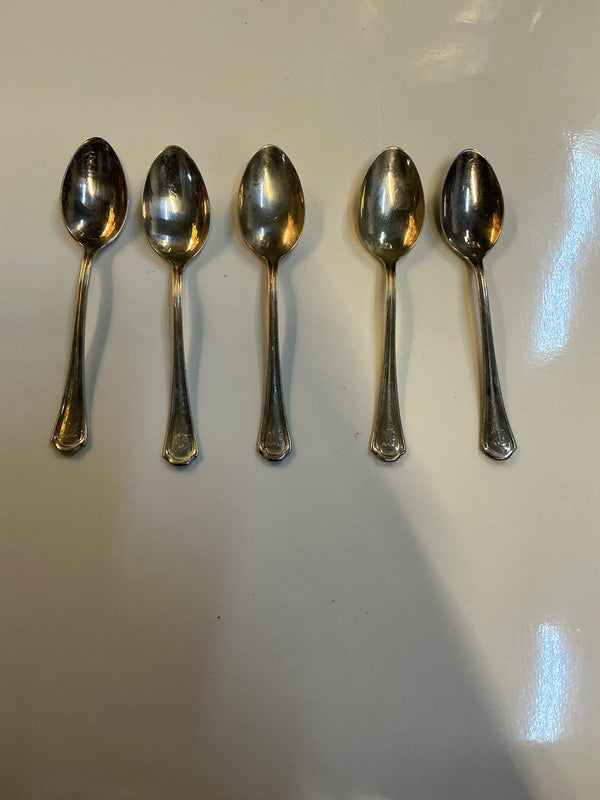 Set of Five Sterling Spoons