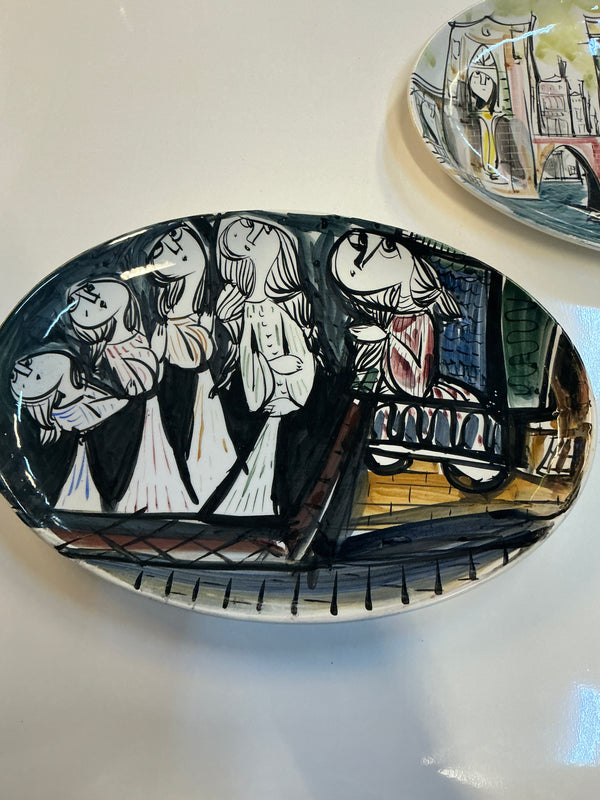 20th c. Silvestri ceramic plates