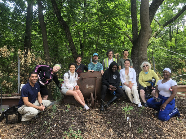 group of volunteers after event