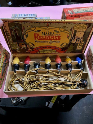 Antique 1930s Christmas Lights - Big Reuse