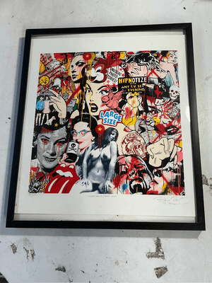Ben Frost Signed Print (Sniff Death / Hang Love) - Big Reuse
