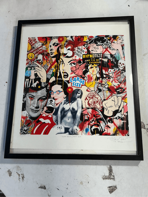 Ben Frost Signed Print (Sniff Death / Hang Love) - Big Reuse