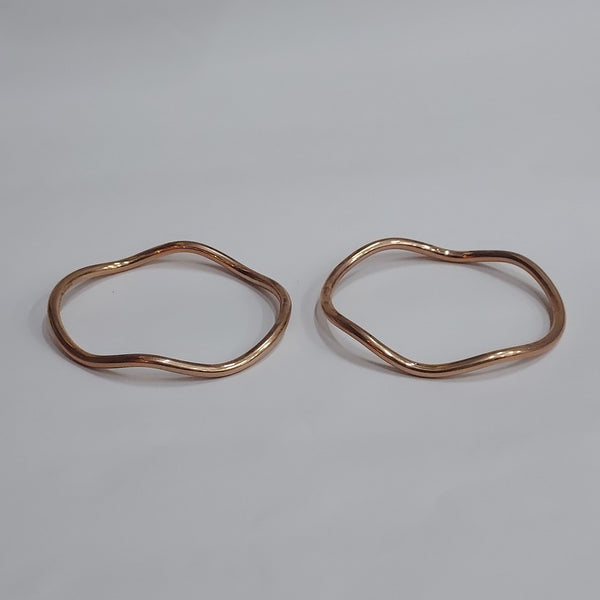 Bronze Bangle Trio - Big Reuse