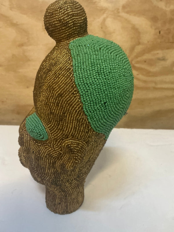 Decorative African Beaded Head - Big Reuse