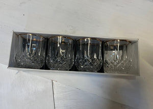 Four Cristal d’Arques double old fashion glasses - Big Reuse