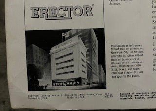 Gilbert Erector Set No. 8 1/2 - Big Reuse