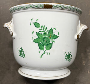 Herend Chinese Bouquet Green Cachepot - Big Reuse