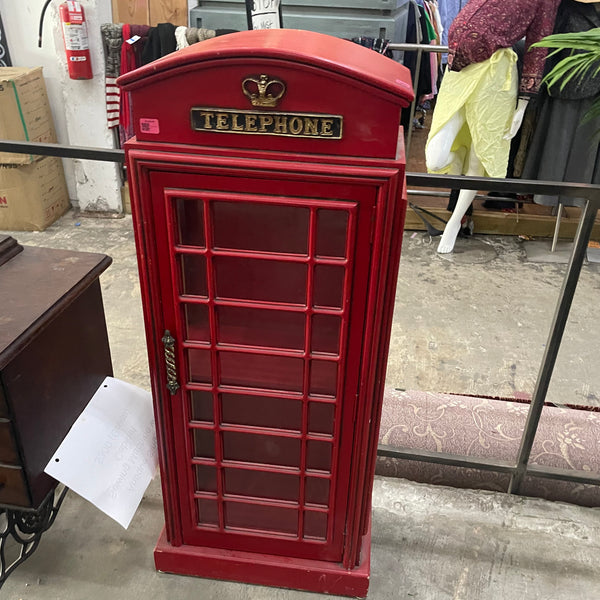 British Telephone Booth Display Cabinet