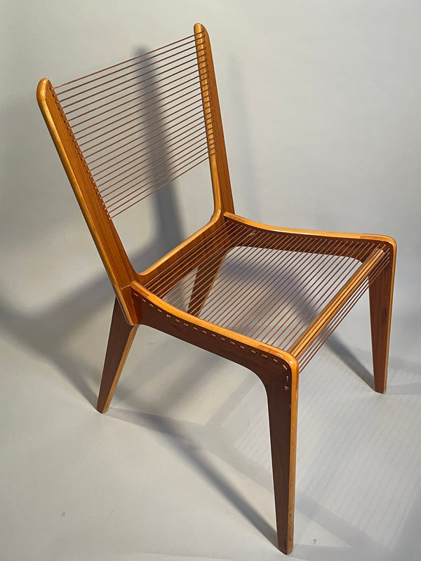 Pair of Canadian Modernist Cord Chairs by Jacques Guillon