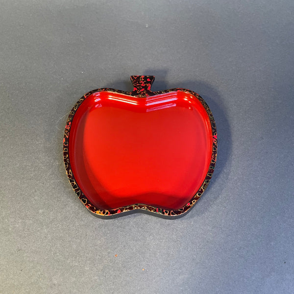 Tsugaru Lacquerware Lacquer Apple Plate