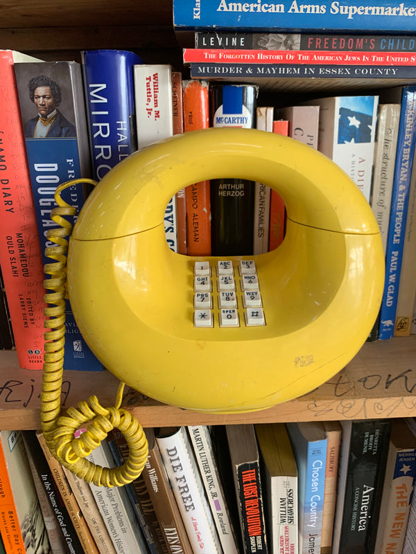 Vintage Western Electric Yellow Donut Phone