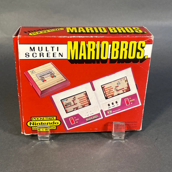 POCKETSIZE Multi Screen NINTENDO Game & Watch MARIO BROS - In Box c.1983