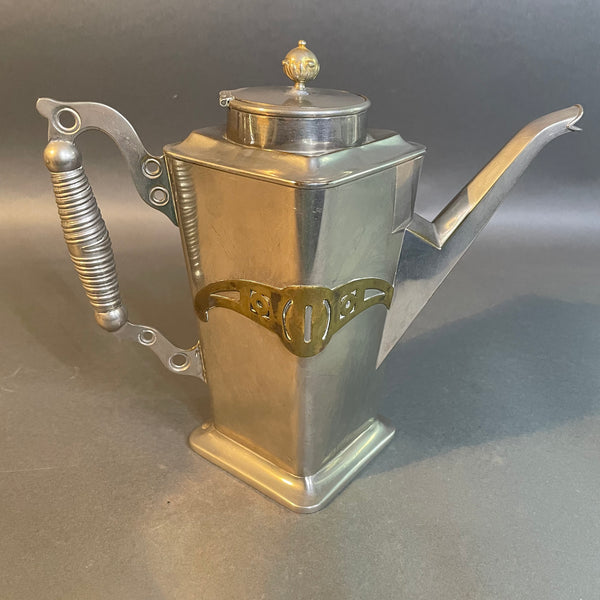Silver Plated Art Nouveau Style Tea Pot