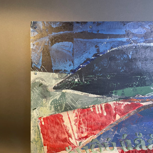 Mixed Media on Metal by Unknown