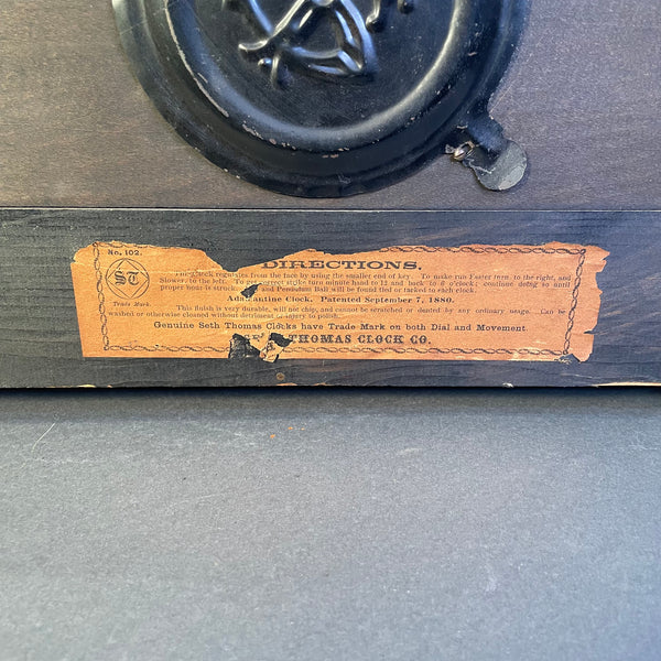Antique Seth Thomas Adamantine Mantle Clock c. 1880 – Big Reuse