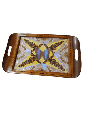 Large Art Deco Butterfly Wing Tray - Big Reuse