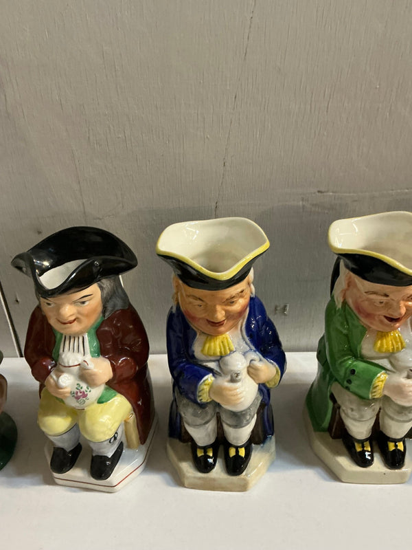 Lot of ten Toby Jugs - Big Reuse