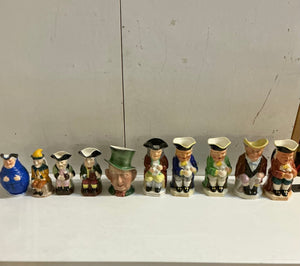 Lot of ten Toby Jugs - Big Reuse