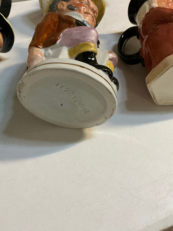 Lot of ten Toby Jugs - Big Reuse