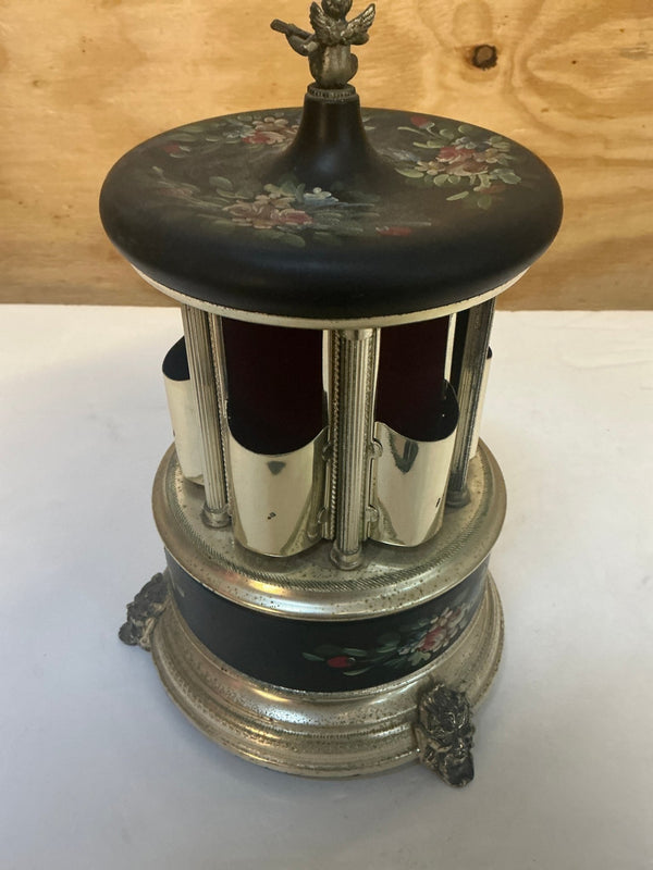 Mid - Century Reuge Musical Cigarette or Lipstick Carousel - Big Reuse