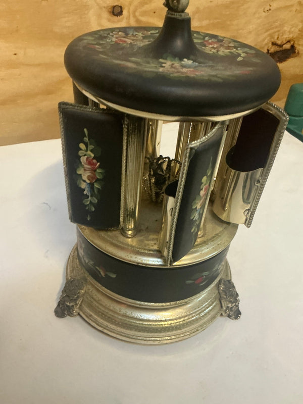 Mid - Century Reuge Musical Cigarette or Lipstick Carousel - Big Reuse