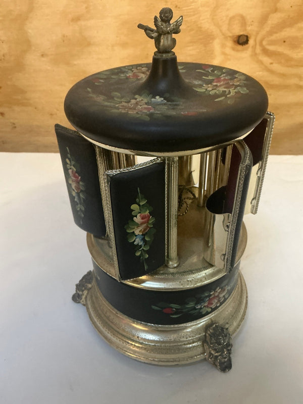 Mid - Century Reuge Musical Cigarette or Lipstick Carousel - Big Reuse
