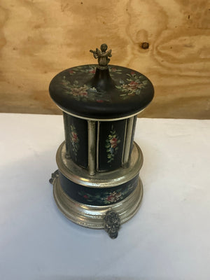 Mid - Century Reuge Musical Cigarette or Lipstick Carousel - Big Reuse