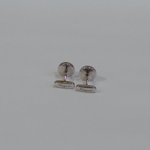 Salvatore Ferragamo Sterling Silver Cufflinks - Big Reuse