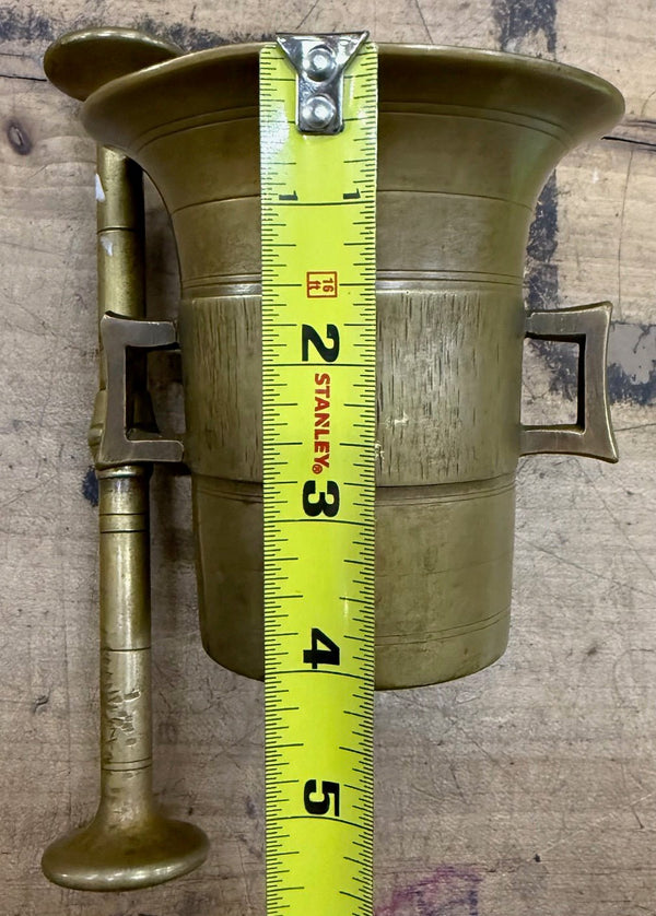 Solid Brass Mortar + Pestle 4” - Big Reuse