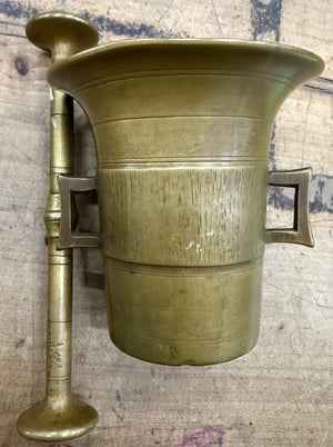 Solid Brass Mortar + Pestle 4” - Big Reuse