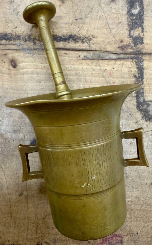 Solid Brass Mortar + Pestle 4” - Big Reuse