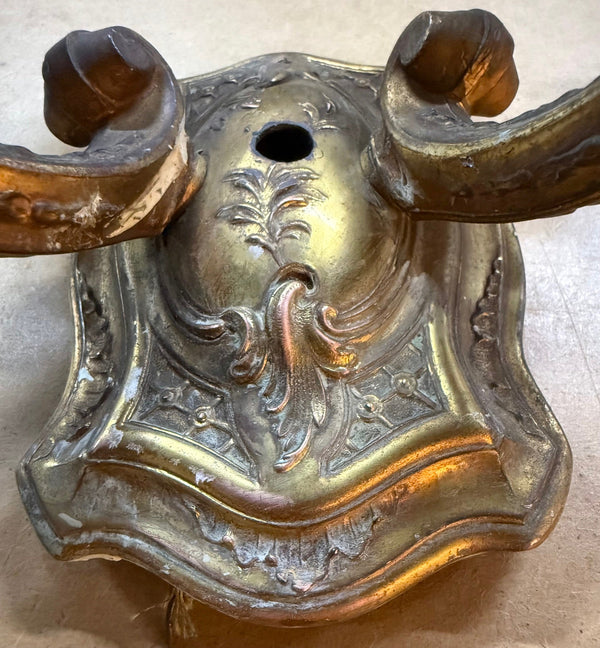 Vintage Cast Metal Wall Sconce - Big Reuse