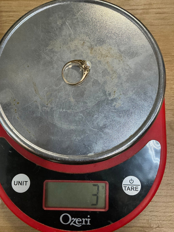 Vintage pearl 10k gold ring - Big Reuse