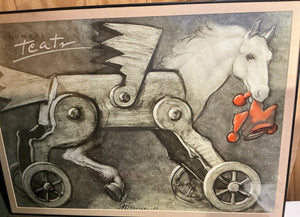 Vintage Polish theater poster - Big Reuse