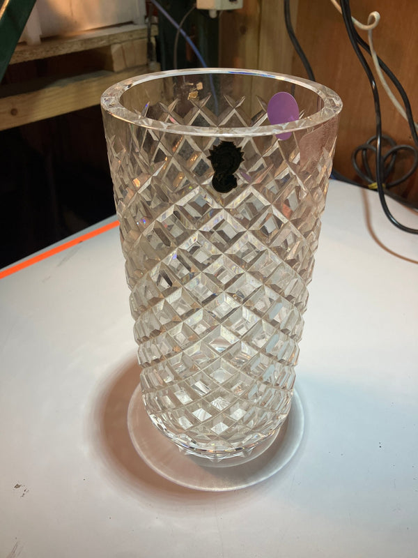 Waterford Vintage Base Footed Master diamond cut Vase RARE (10” high) - Big Reuse