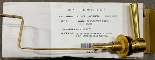 Waterworks Solid Brass Flush Lever - Big Reuse