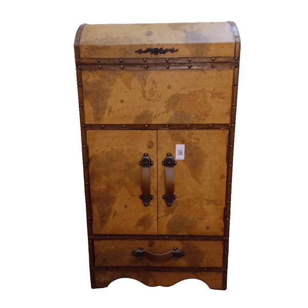 World Map Wine Bottle Cabinet - Big Reuse