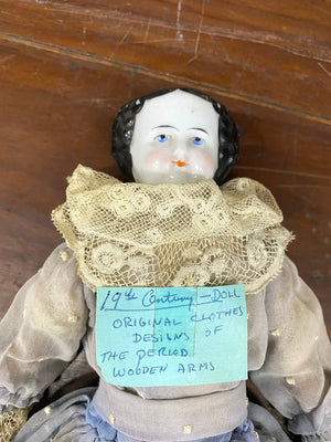 19th Century Porcelain Doll - Big Reuse