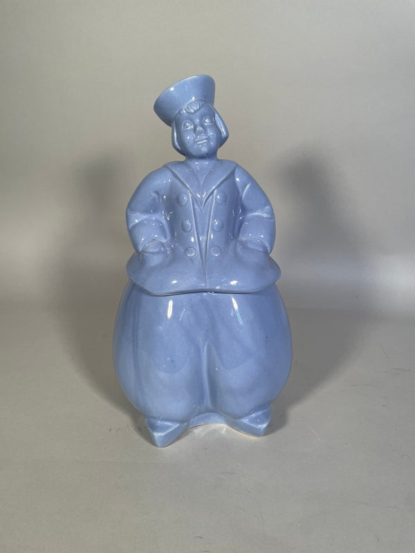 Blue Dutch Character Ceramic Cookie Jar - Big Reuse