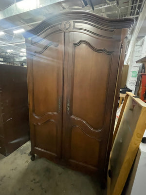 French Provincial Wood Armoire - Big Reuse