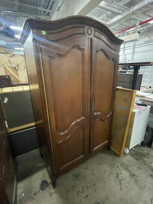 French Provincial Wood Armoire - Big Reuse