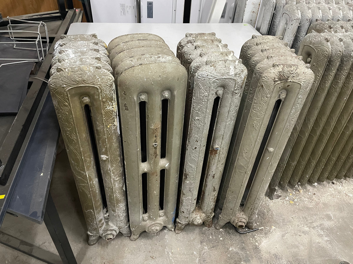 4 Sections Cast Iron Hot Water Radiator Big Reuse