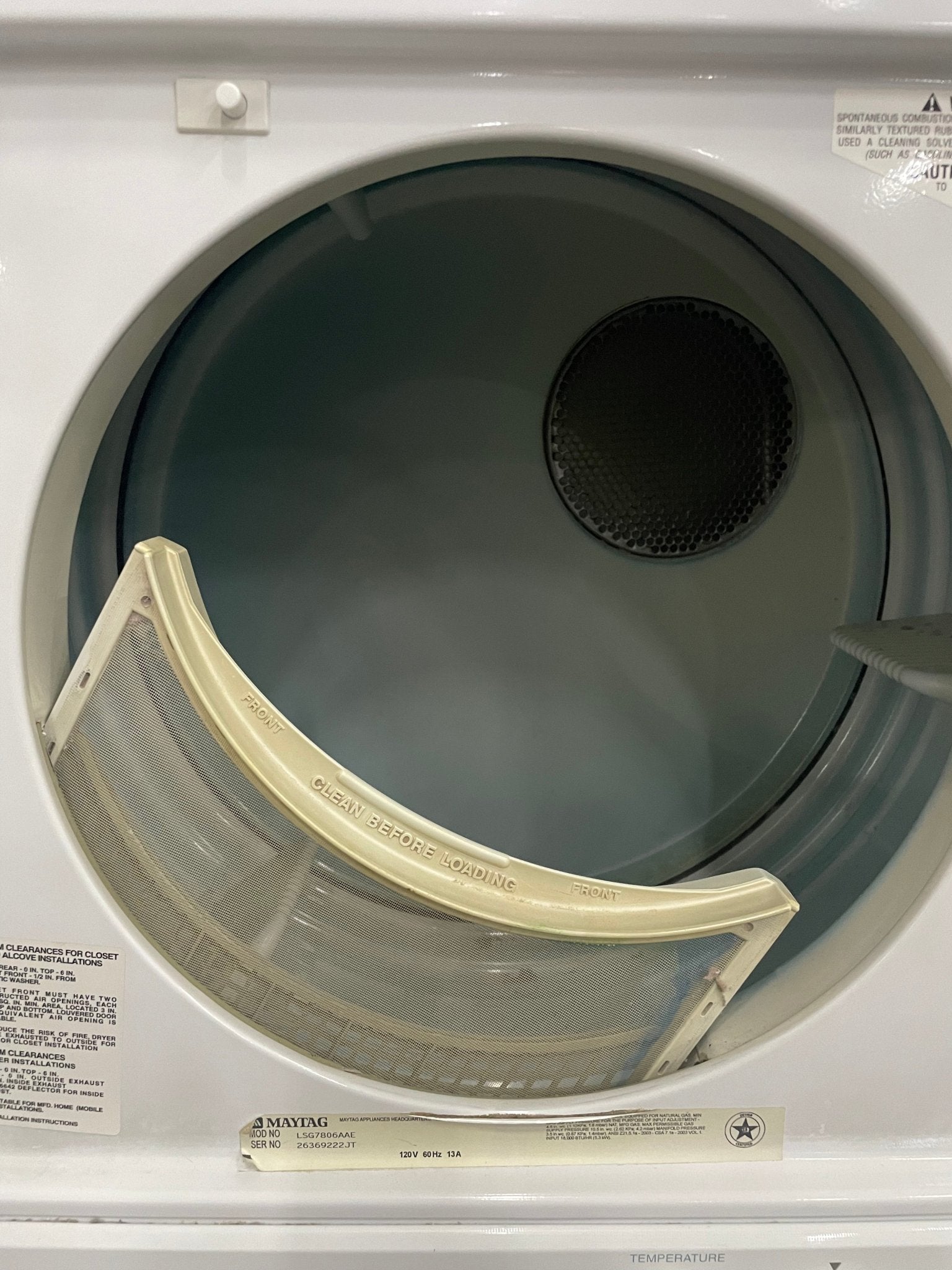 Maytag Stacked Washer and Dryer Big Reuse