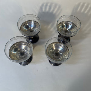 Set of 4 Sterling Silver Dessert Cups - Big Reuse